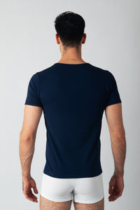 Pack Matsumoto de 3 T-shirts Col V Homme en Coton