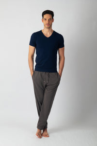 Pack Matsumoto de 3 T-shirts Col V Homme en Coton