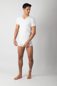 Pack Matsumoto de 3 T-shirts Col V Homme en Coton