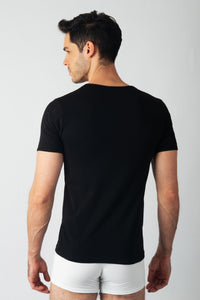 Pack Matsumoto de 3 T-shirts Col V Homme en Coton