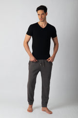 Pack 3 T-shirts Col V Noir Homme en Coton