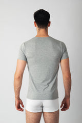Pack 3 T-shirts Col Rond Gris Homme en Coton