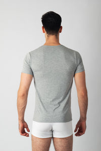 Pack 3 T-shirts Col Rond Gris Homme en Coton