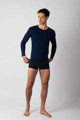 Pack Sous-pulls Bleu Marine – 3 Sous-pulls Homme en Coton