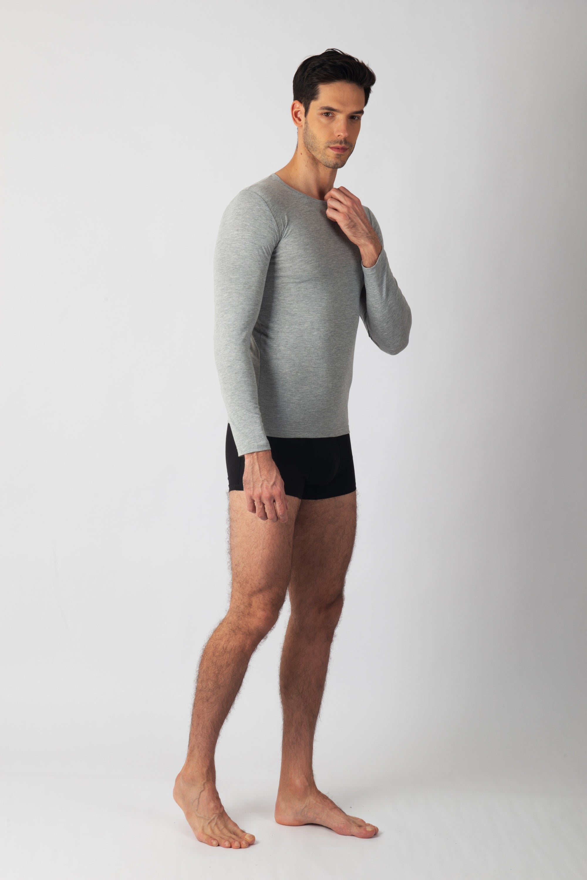 Pack Sous-pulls Gris – 3 Sous-pulls Homme en Coton