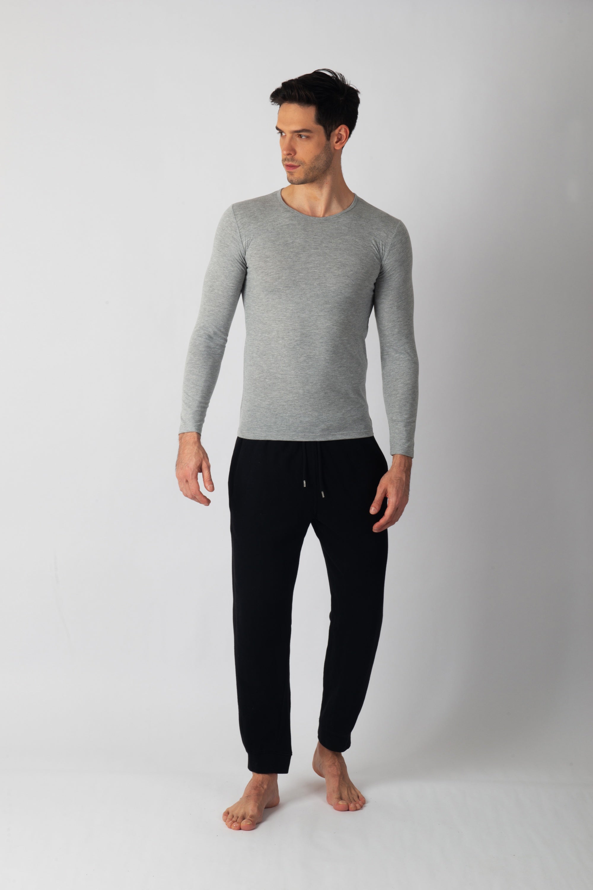 Pack Sous-pulls Gris – 3 Sous-pulls Homme en Coton