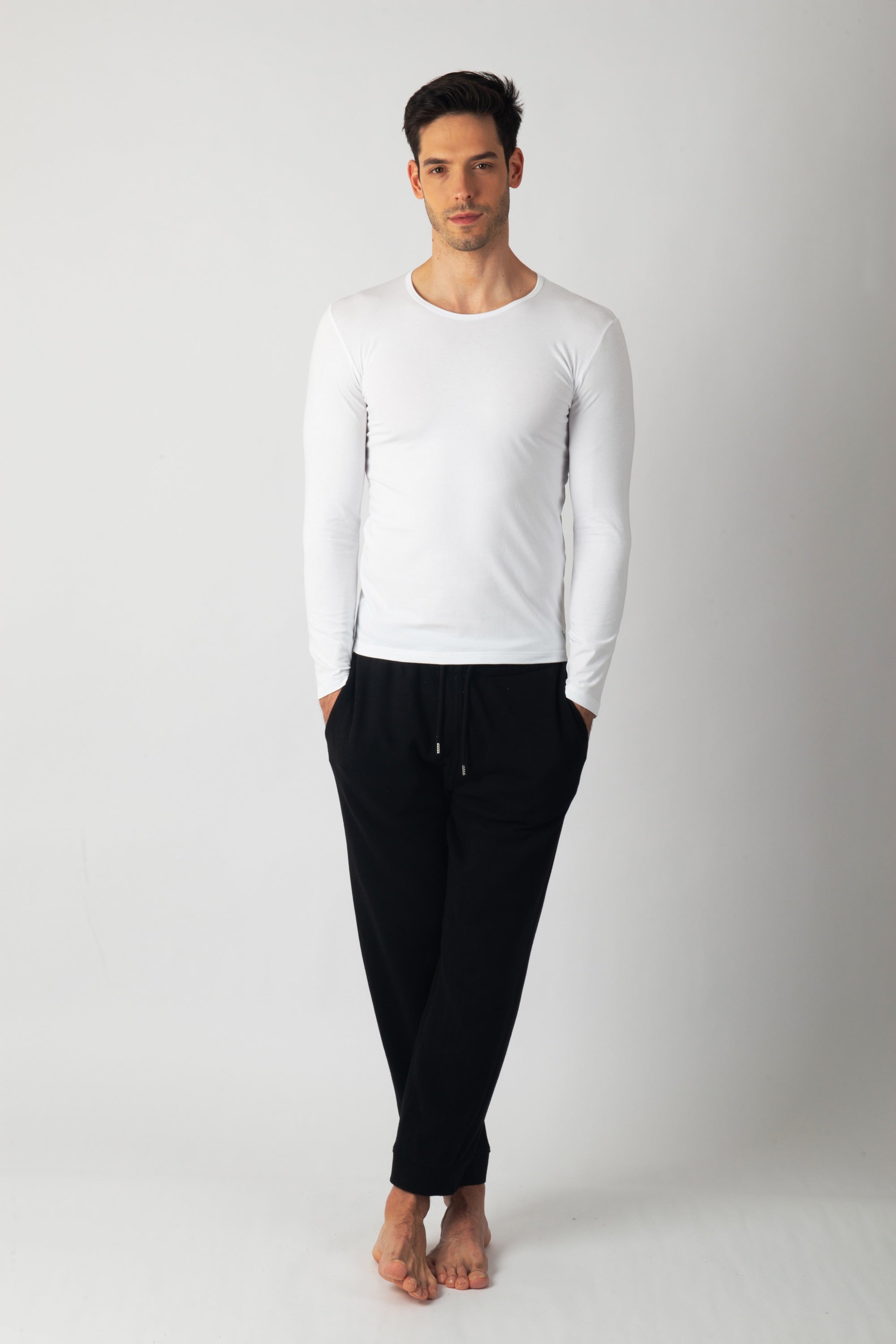 Pack Sous-pulls Blanc – 3 Sous-pulls Homme en Coton