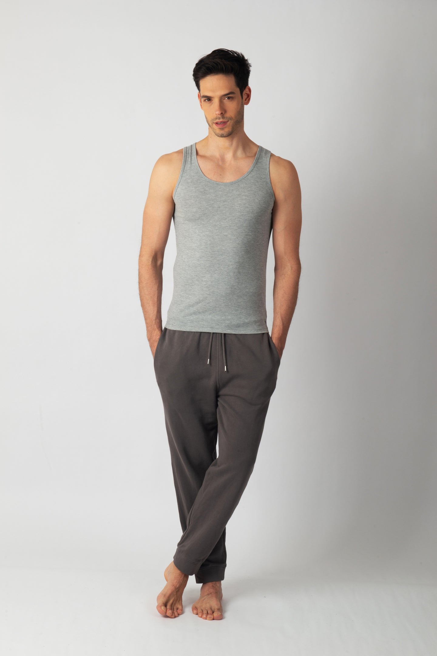 Pack Débardeur Gris – 3 Débardeur Homme en Coton