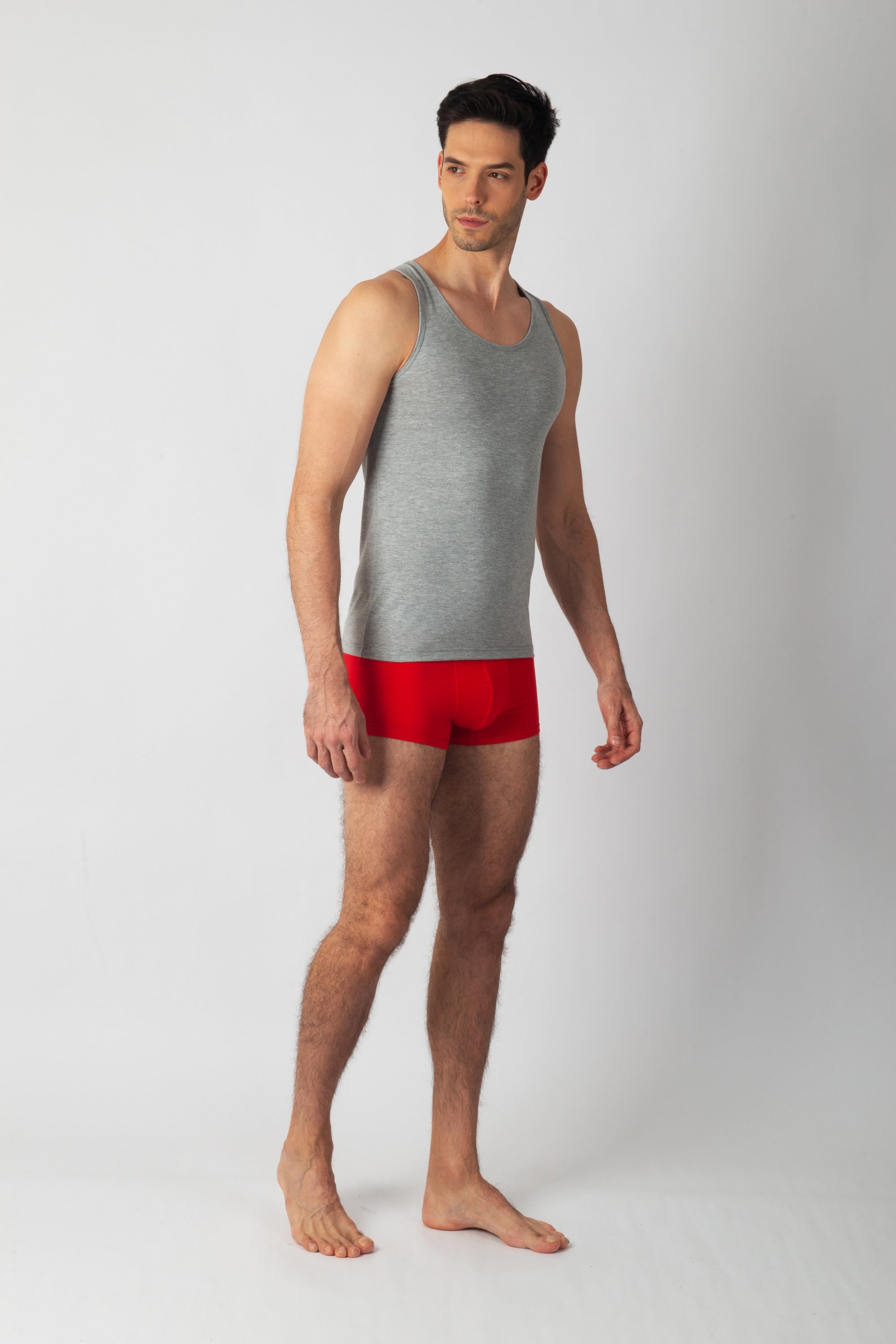 Pack Yokohama de 3 Débardeur en Coton (Gris, Blanc, Bleu Marine)