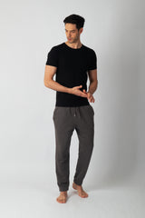 T-shirt Col Rond Homme en Coton Stretch