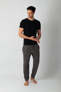 T-shirt Col Rond Homme en Coton Stretch