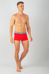Pack Tokyo – 3 Boxers Homme en Coton (Rouge, Gris, Marron)