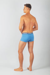 Pack Osaka – 3 Boxers Homme en Coton (Gris Claire, Bleu Ciel, Noir)