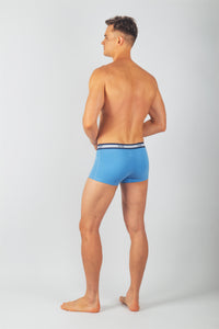 Pack Osaka – 3 Boxers Homme en Coton (Gris Claire, Bleu Ciel, Noir)