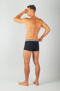 Pack Osaka – 3 Boxers Homme en Coton (Gris Claire, Bleu Ciel, Noir)