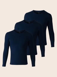 Pack Sous-pulls Bleu Marine – 3 Sous-pulls Homme en Coton
