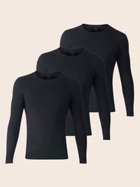 Pack Sous-pulls Noir – 3 Sous-pulls Homme en Coton