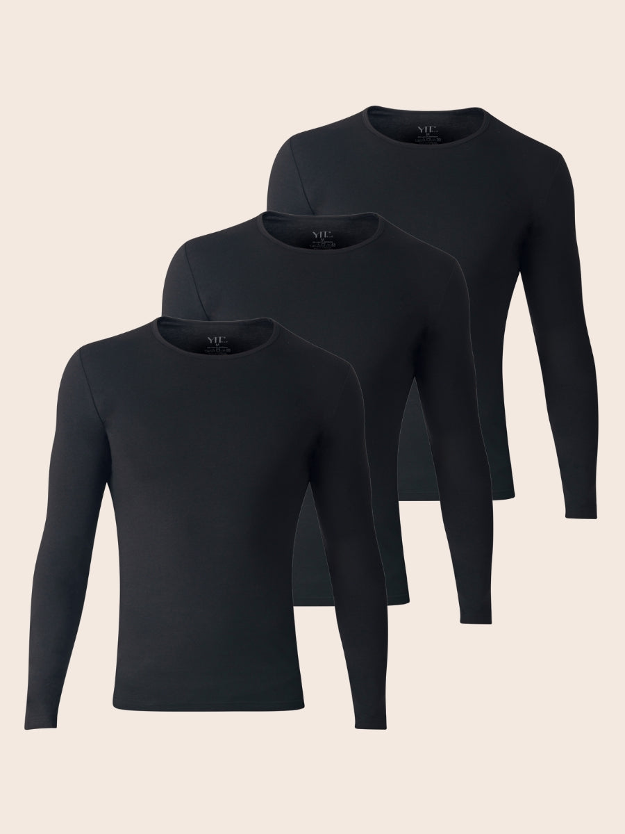 Pack Sous-pulls Noir – 3 Sous-pulls Homme en Coton
