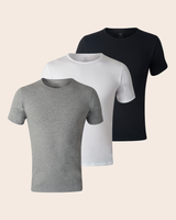 Pack Nagasaki de 3 T-shirts Col Rond Homme en Coton