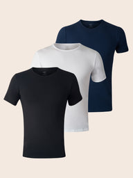 Pack Kamakura de 3 T-shirts Col Rond Homme en Coton