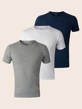 Pack Fujisawa de 3 T-shirts Col Rond Homme en Coton